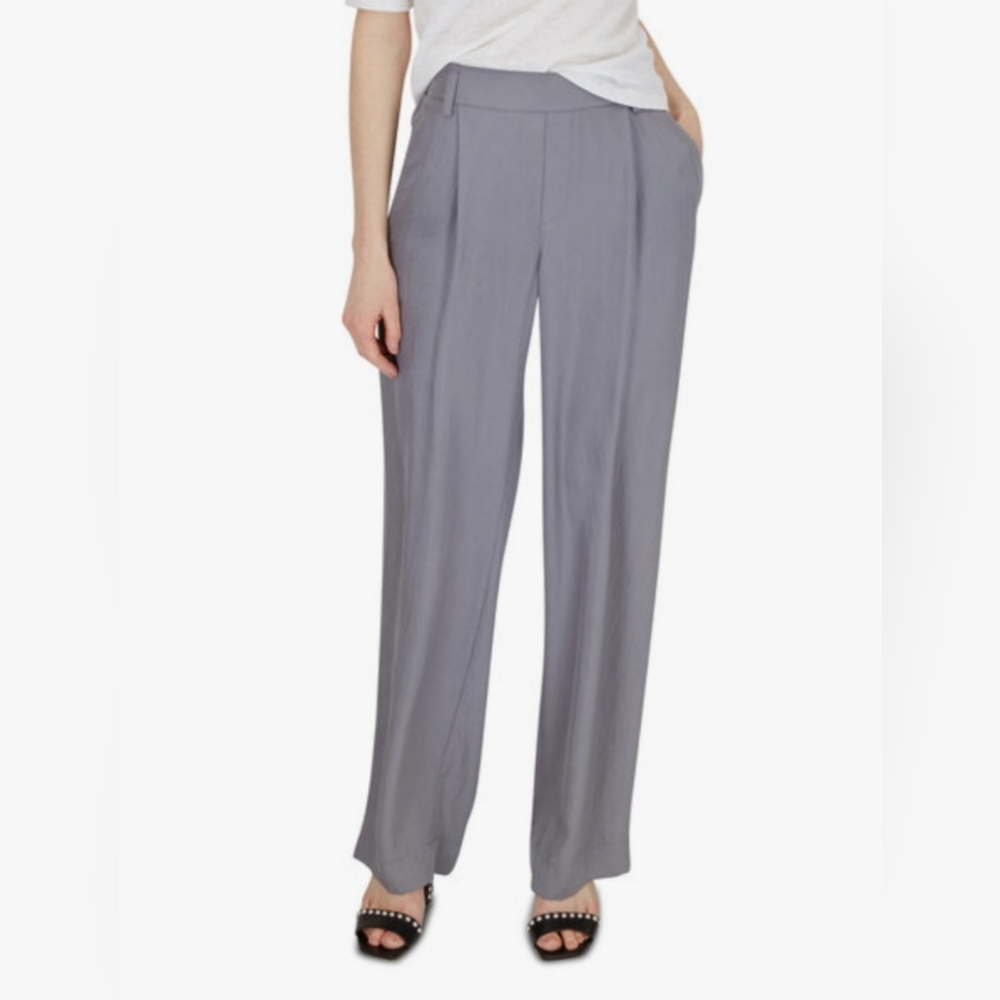 NWOT VINCE Steel Blue Wide Leg Pull-On Pants- Women's size XL
